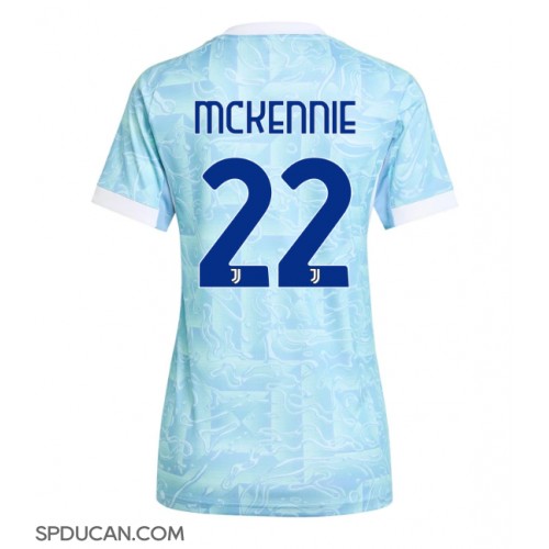Zenski Nogometni Dres Juventus Weston McKennie #22 Gostujuci 2025-26 Kratak Rukav